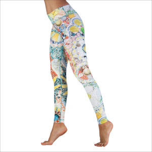 Niyama Yoga Pants Mosaic - Italian fabric, Made in Europe