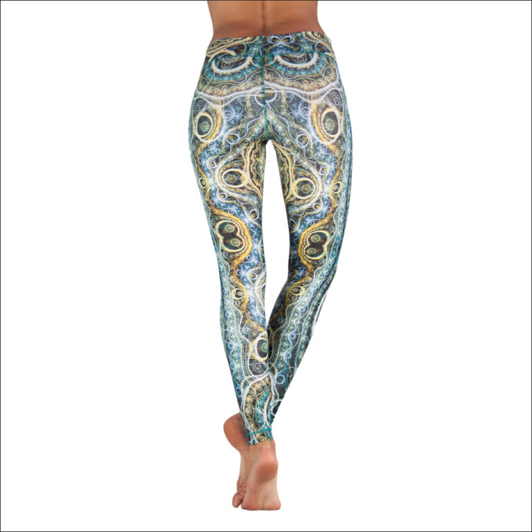 Niyama Yoga Pants Flower Power - Italian fabric and made in Europe
